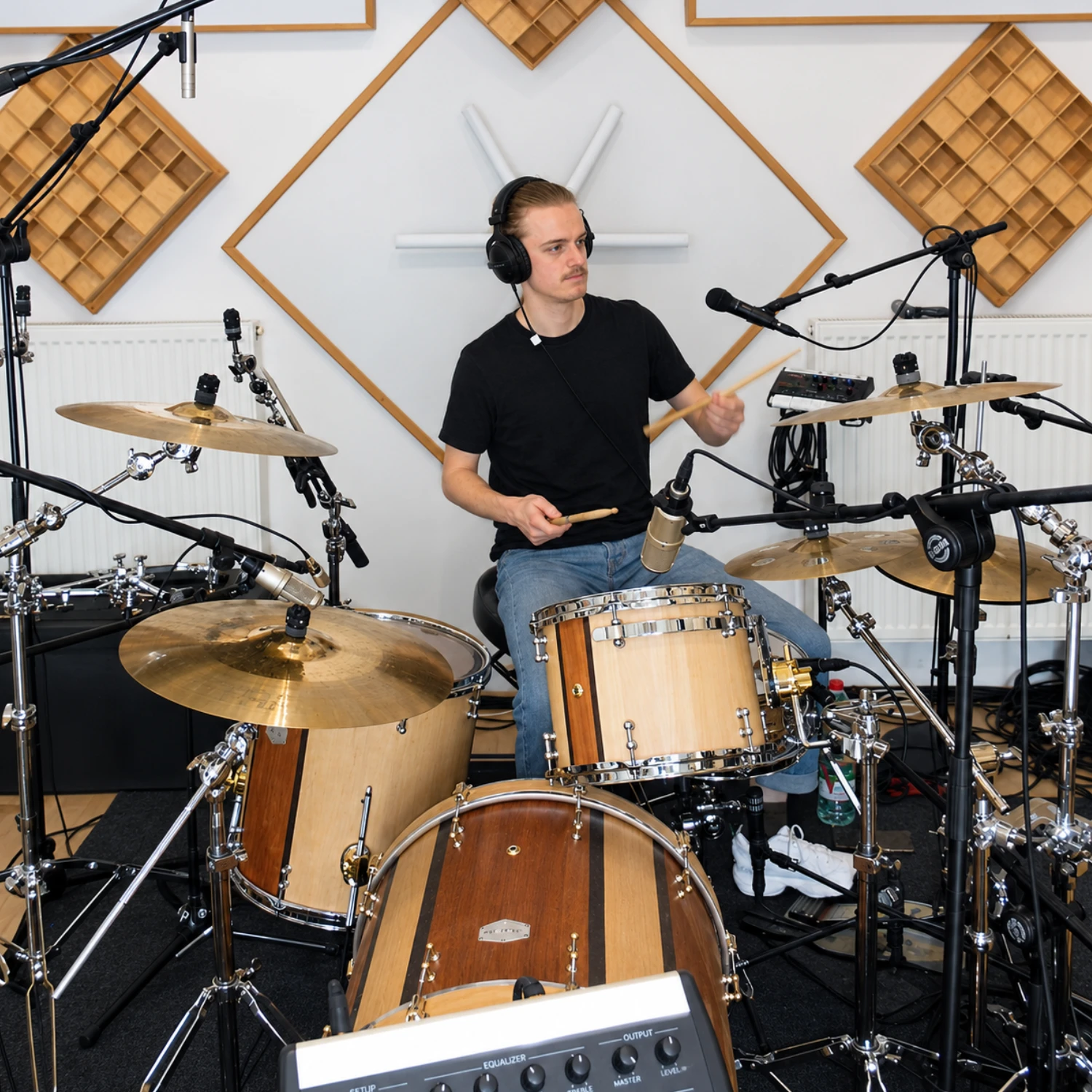 Le kit de Louis en configuration studio